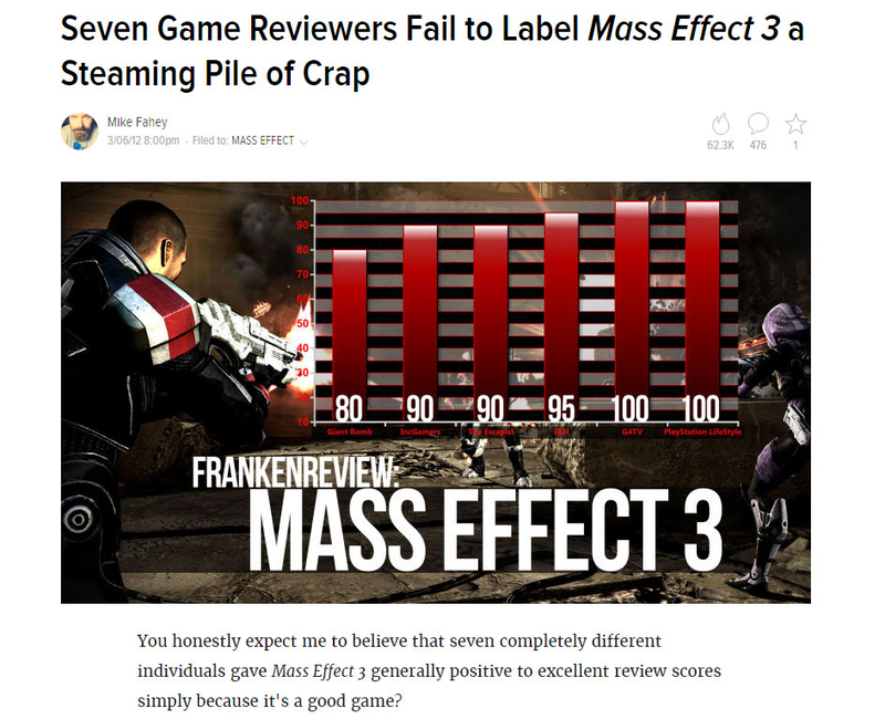 Death to review scores. Even when they’re not our own.
